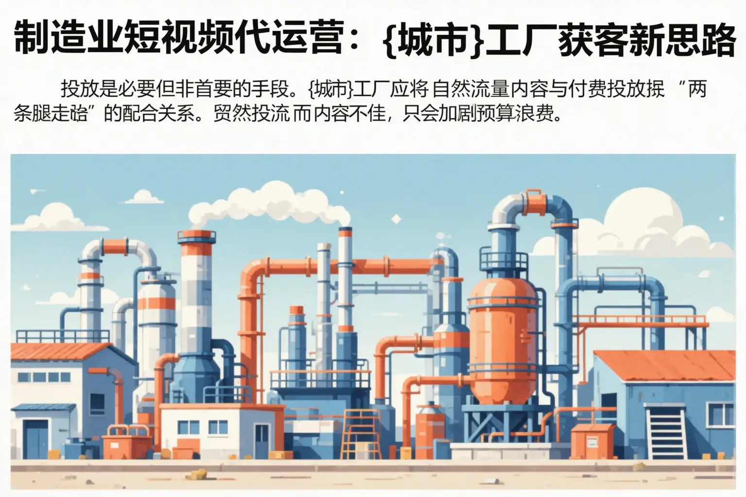 制造业短视频代运营:南郑工厂获客新思路